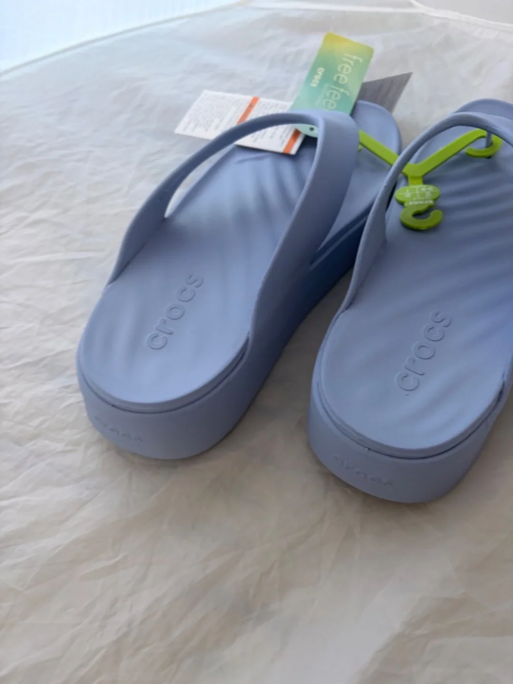 Croc's End of Summer Women's Getaway Platform Flip Blue Haze  Size 9 NWT
